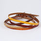 Leather Hat Band w/Buckle Raw - Ostrich Print