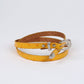 Leather Hat Band w/Buckle Raw - Ostrich Print