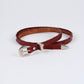 Leather Hat Band w/Buckle Raw - Ostrich Print