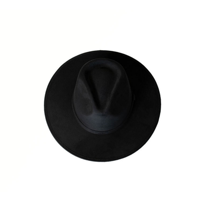 *Small* Flat Brim Hat - Vegan Suede