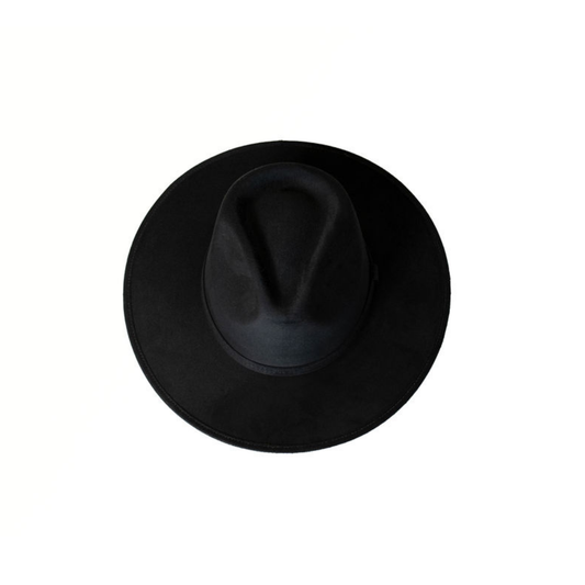 *XLarge* Flat Brim Hat - Vegan Suede