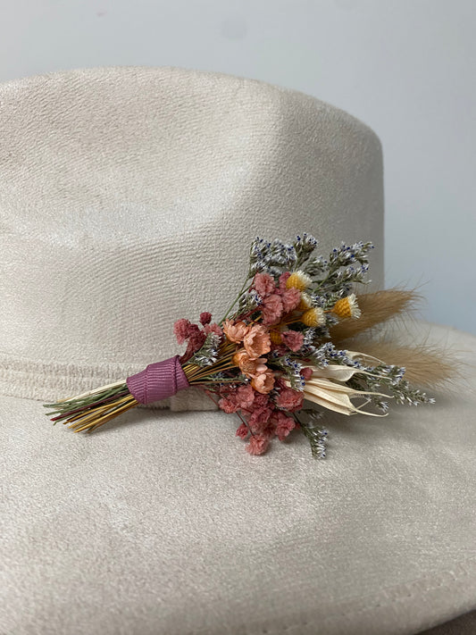 Dried Floral Hat Pin