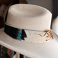 Exclusive* Turquoise and Cowhide Hat Band