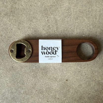 Handcrafted Natural Wood Bottle Opener