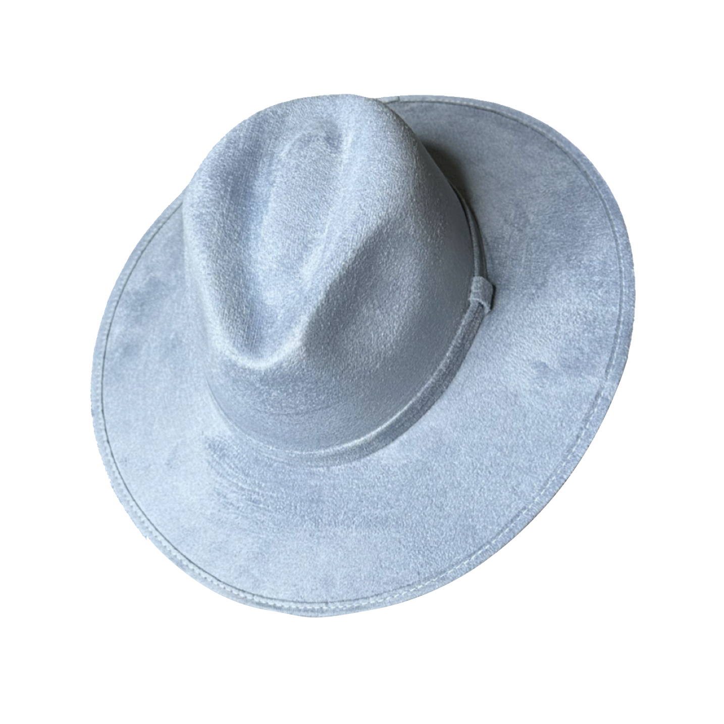 Flat Brim Hat - Vegan Suede