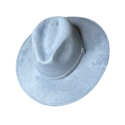 Flat Brim Hat - Vegan Suede