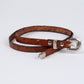 Leather Hat Band w/Buckle Raw - Ostrich Print