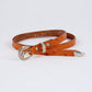 Leather Hat Band w/Buckle Raw - Ostrich Print