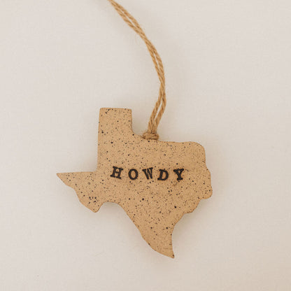 Ceramic Texas Wall Hanging